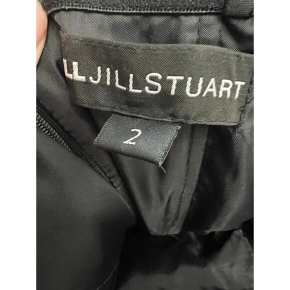 Jill Jill Stuart Black Satin Ruffle Strapless Popover Mermaid Formal Dress 2 - Picture 4 of 6